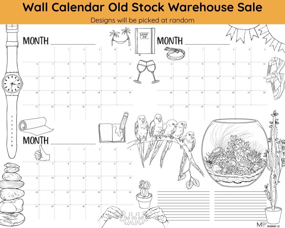 MYnd Map 90 Day Wall Calendar