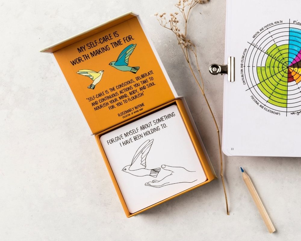 Self-Care and Mindfulness Challenge Cards - 30 Days