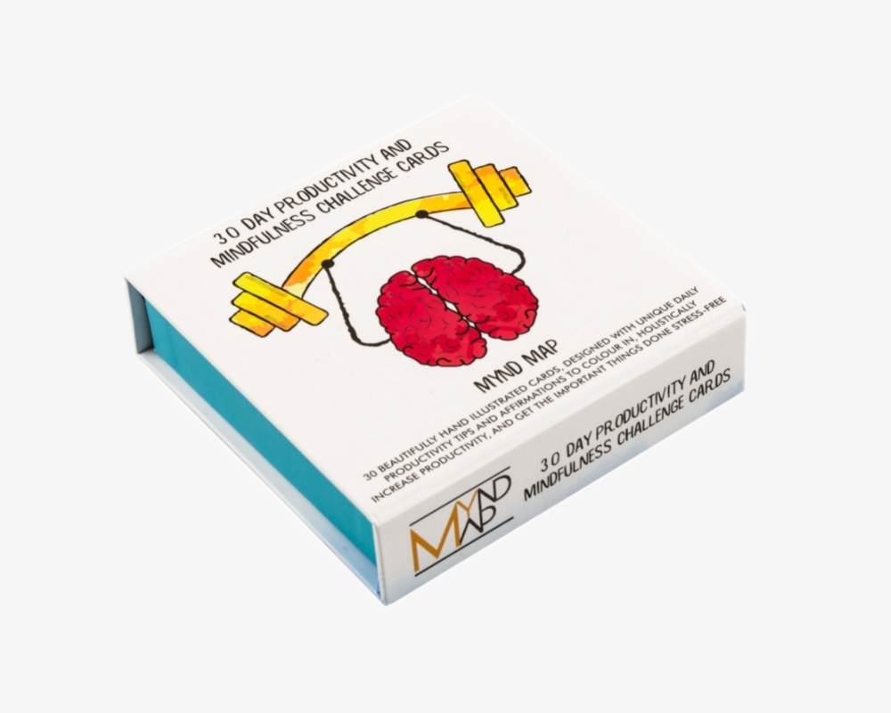 Productivity and Mindfulness Challenge Cards - 30 Days