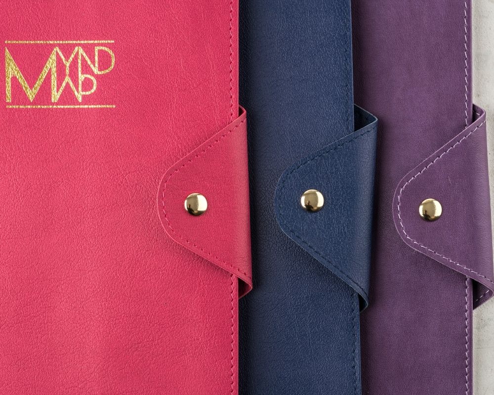 MY Journal Sleeves Covers With Gold Clasp