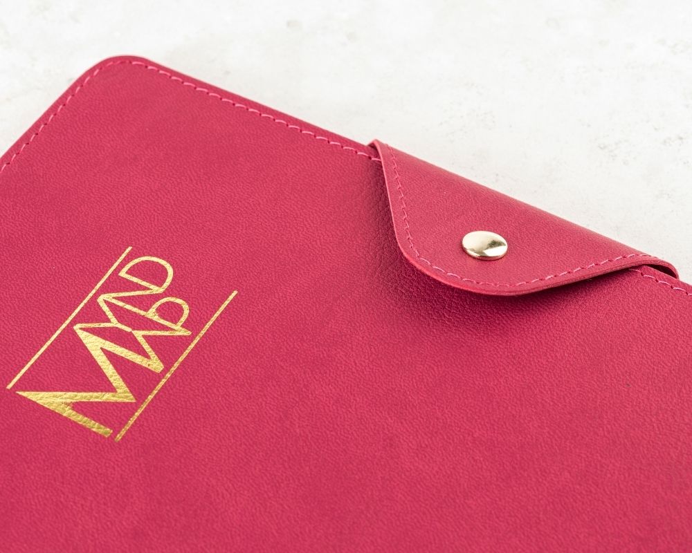 MY Journal Sleeves Covers With Gold Clasp